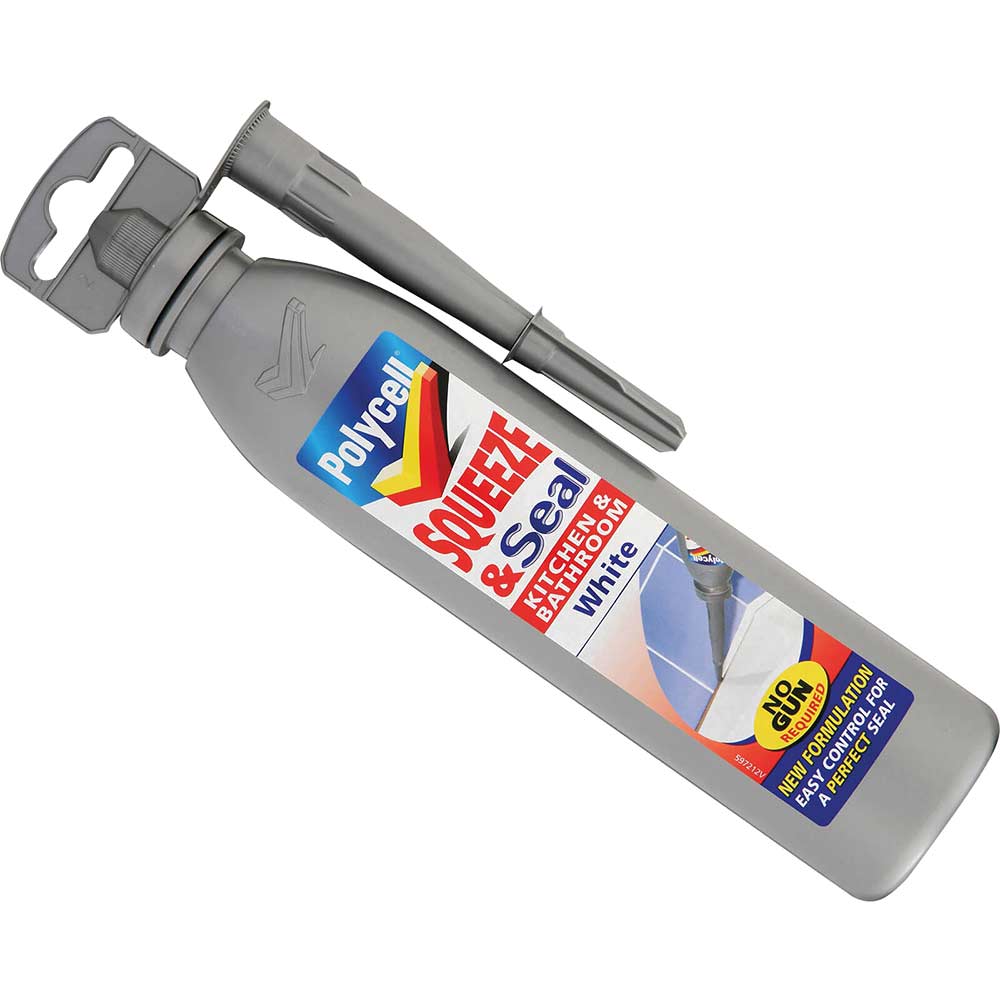 Polycell Squeeze & Seal Kitchen / Bathroom White 300ml