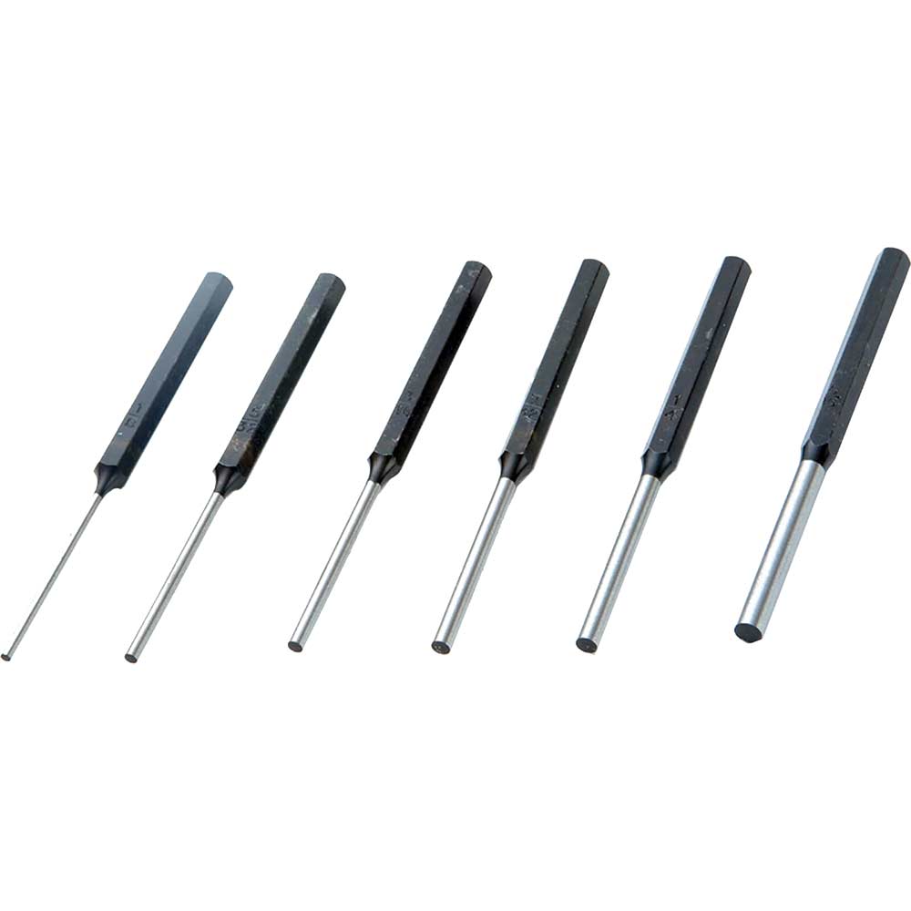 Priory 145-S6 Long Series Pin Punch Set 6