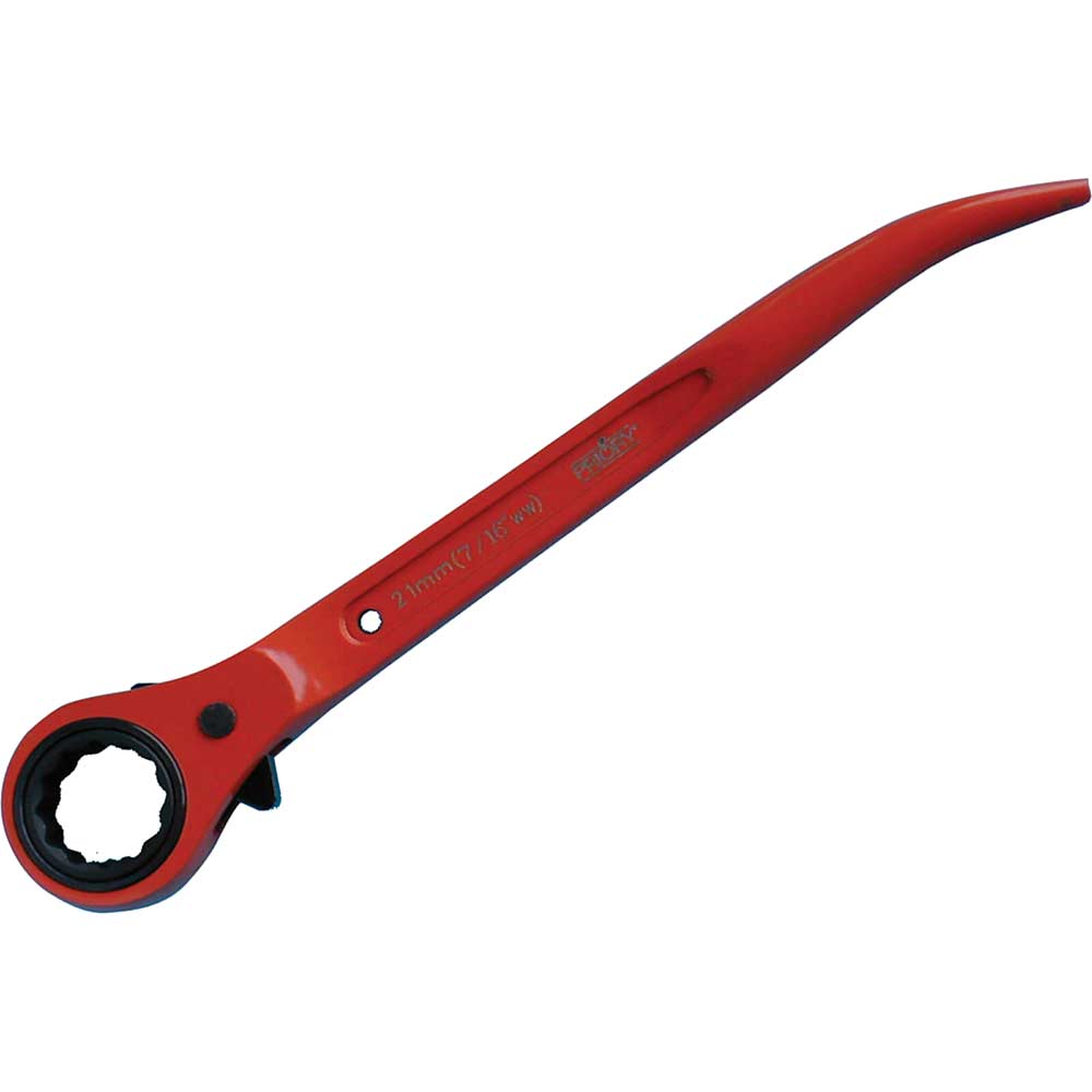Image of Priory 21mm Short Ratchet Podger Spanner