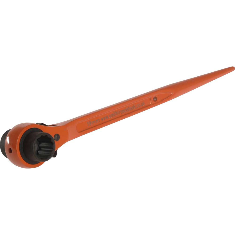 Image of Priory 603 Reversible Scaffold Ratchet Spanner 19 x 21mm