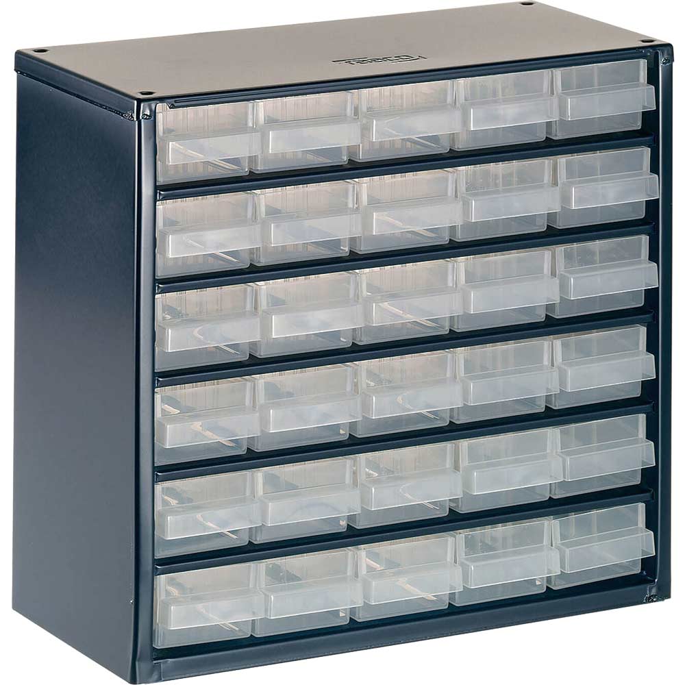 Image of Raaco Metal Cabinet with 24 Drawers 283 x 306 x 150mm