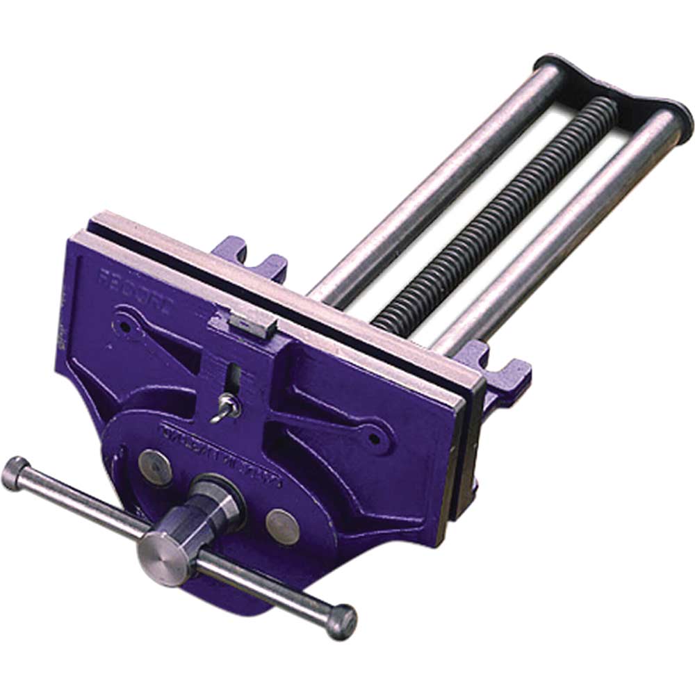Image of Irwin Record T52-1/2ED Professional Quick Release Plain Screw Woodworking Vice with Front Dog 9&quot; / 230mm
