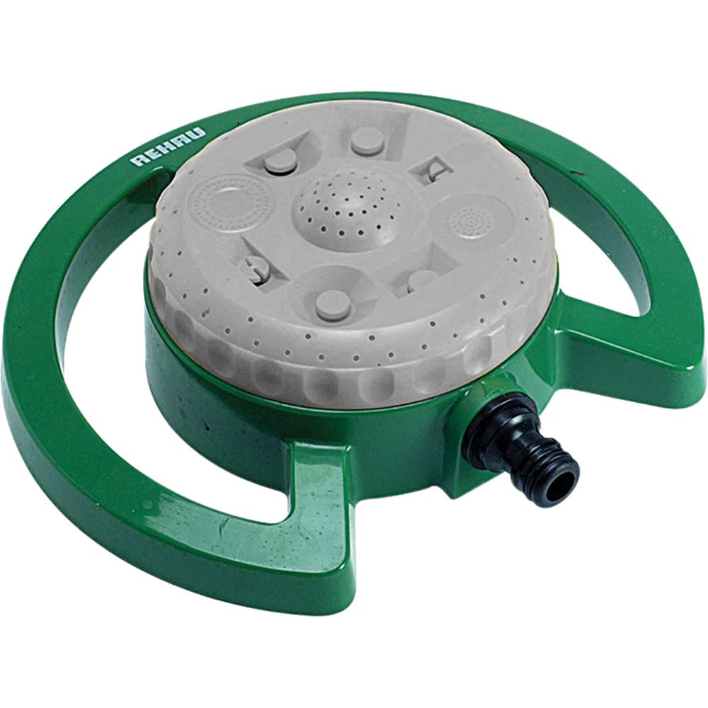 Rehau 8 Pattern Dial Garden Water Sprinkler