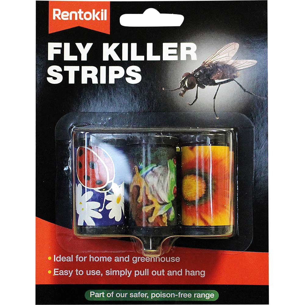 Rentokil Fly Killer Strips Pack of 3