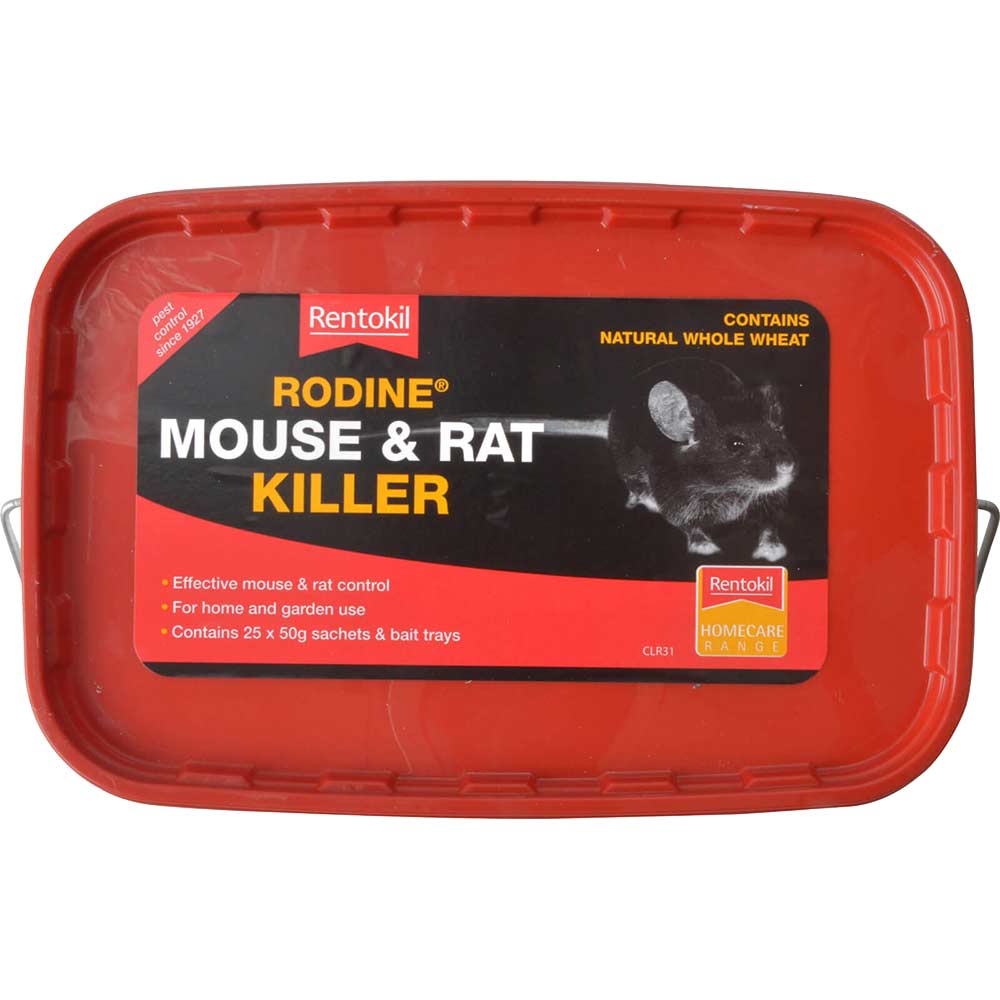 Image of Rentokil Rodine Mouse & Rat Killer 50g Pack of 25