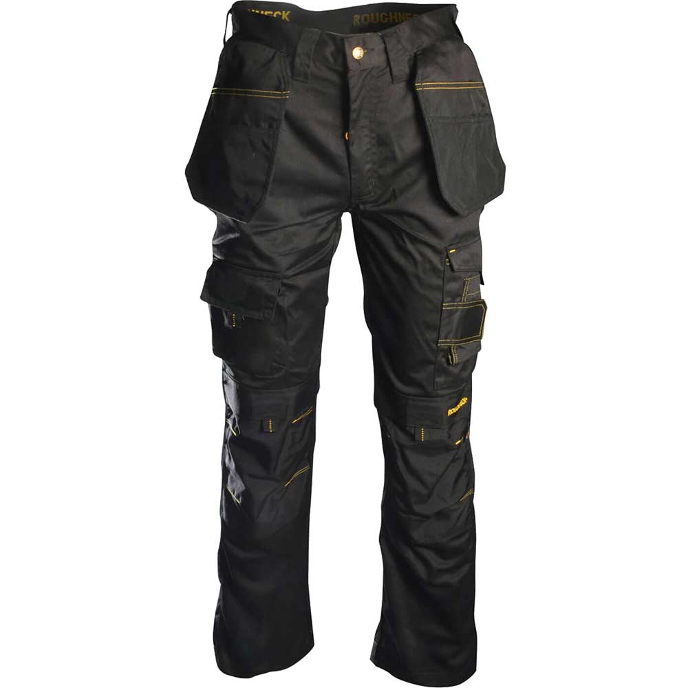 Roughneck Mens Black Holster Trousers Black 34" Waist 31" Leg