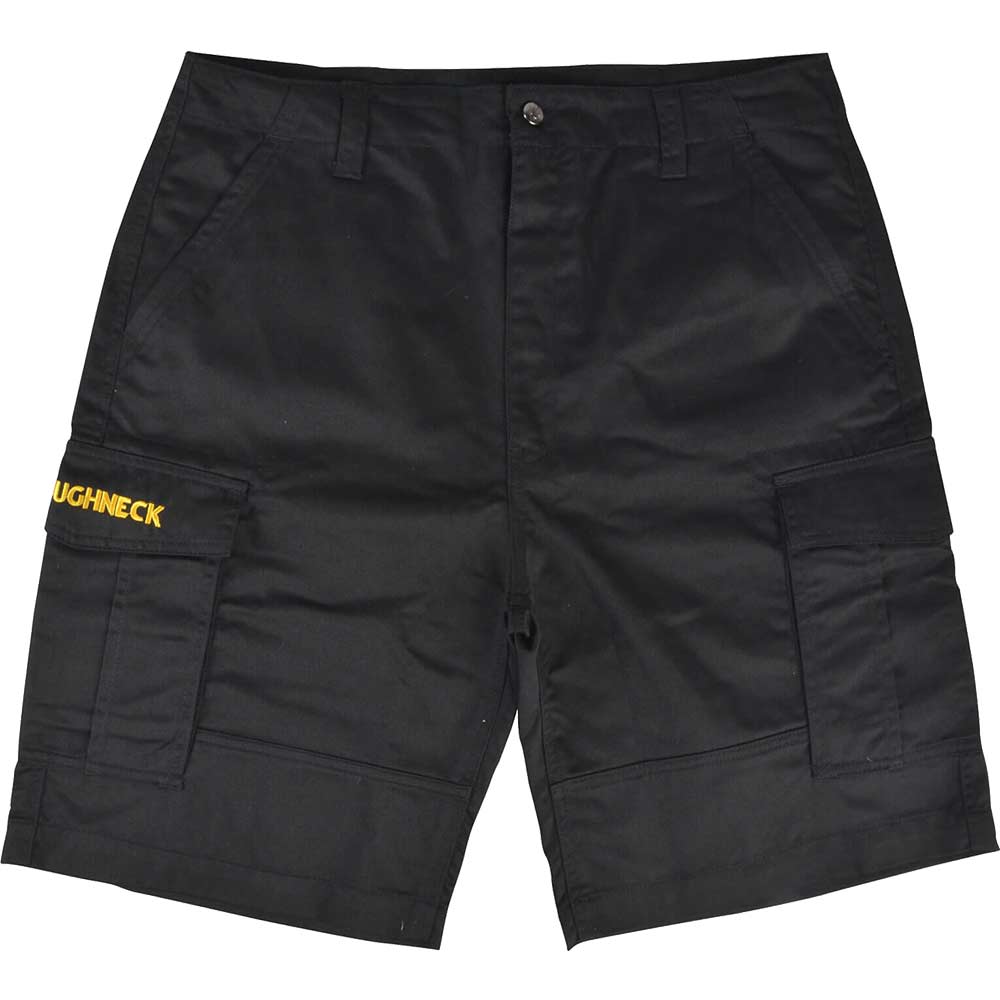 Image of Roughneck Mens Cargo Work Shorts Black 36&quot; Waist