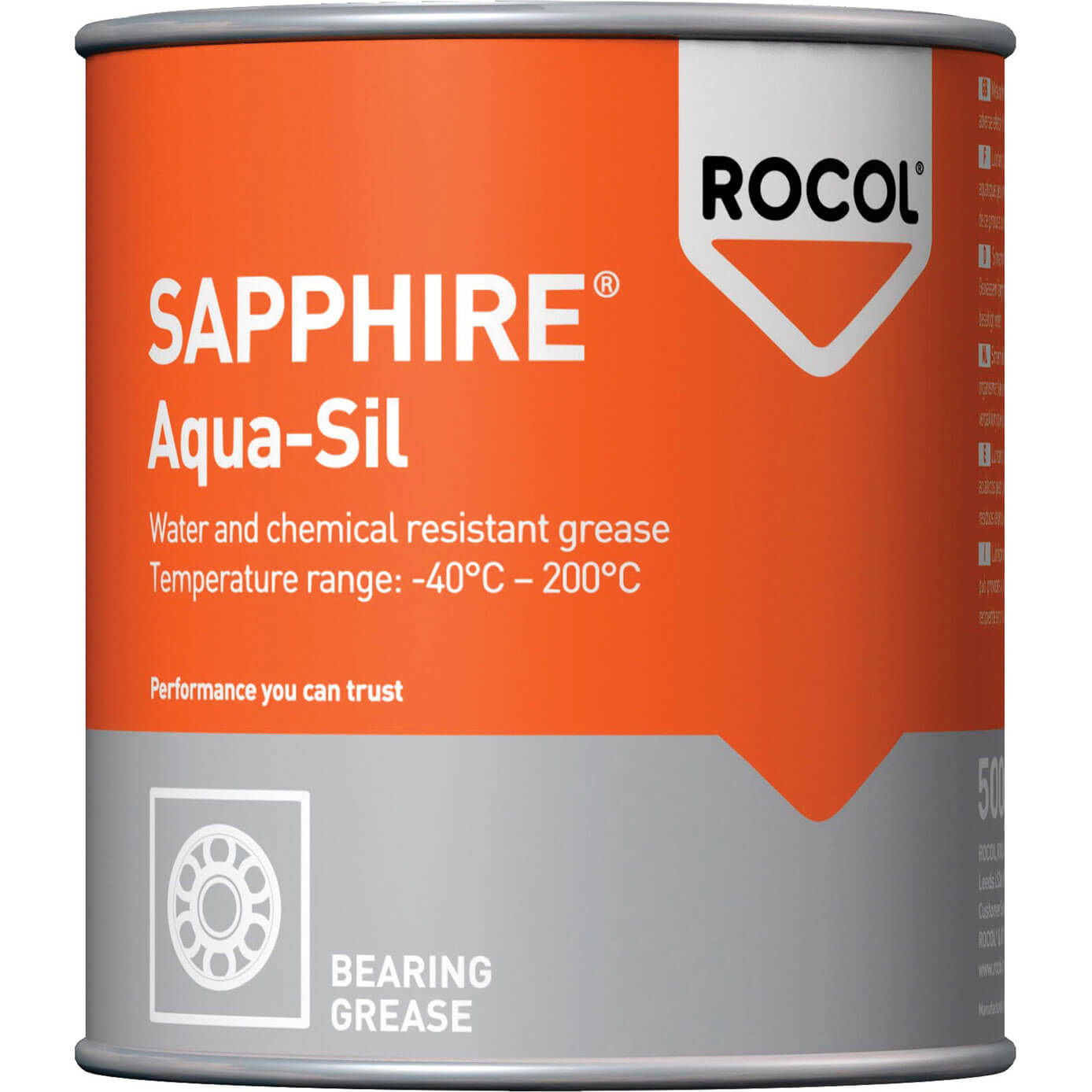 Rocol 12253 Sapphire Aqua-Sil´Grease 500G Tin