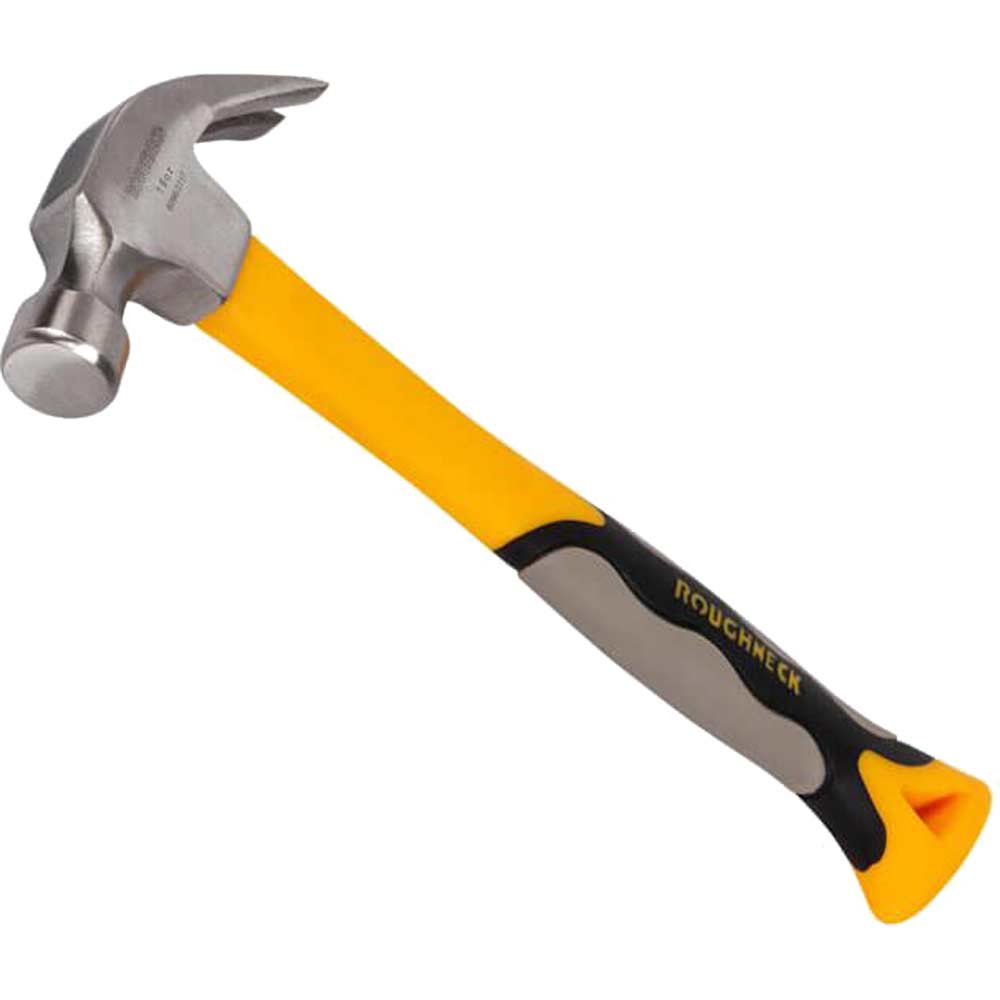 Image of Roughneck Claw Hammer with Fibreglass Handle 16oz