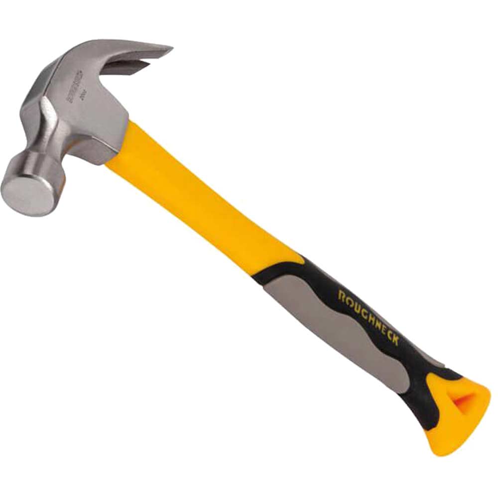 Roughneck Claw Hammer with Fibreglass Handle 20oz