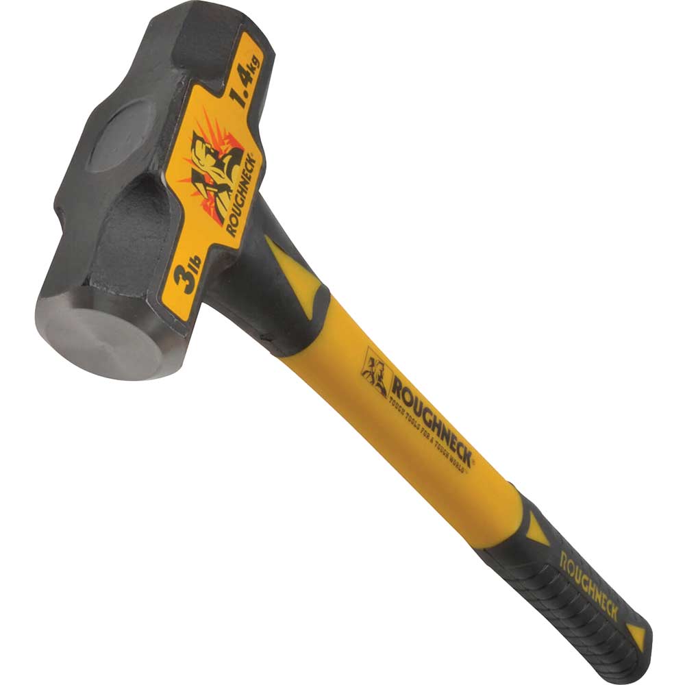 Roughneck Sledge Hammer with Fibreglass Handle 3Lb