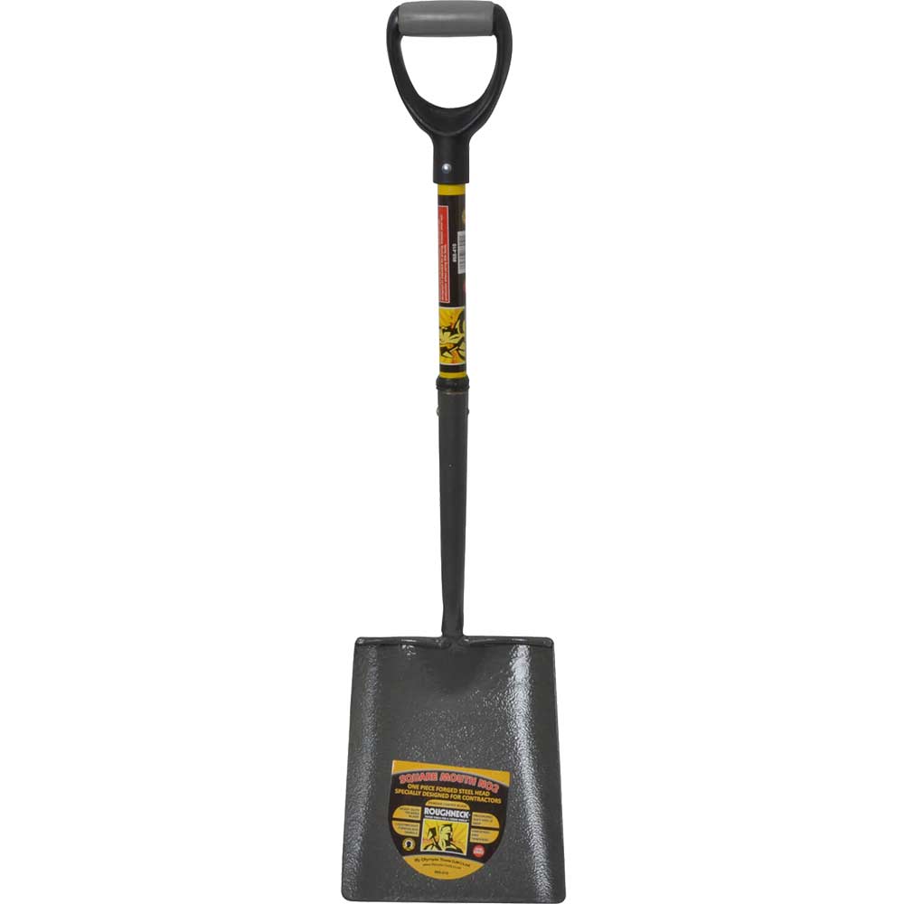 Image of Roughneck Steel No 2 Square Mouth Shovel with Fibre Glass Handle