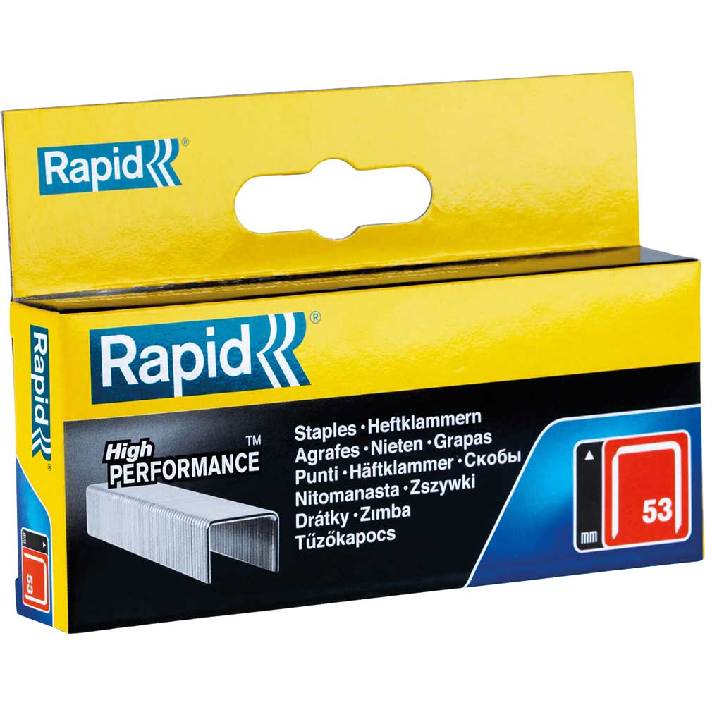 Rapid 53 / 14B 14mm Galvanised Staples Pack of 2500