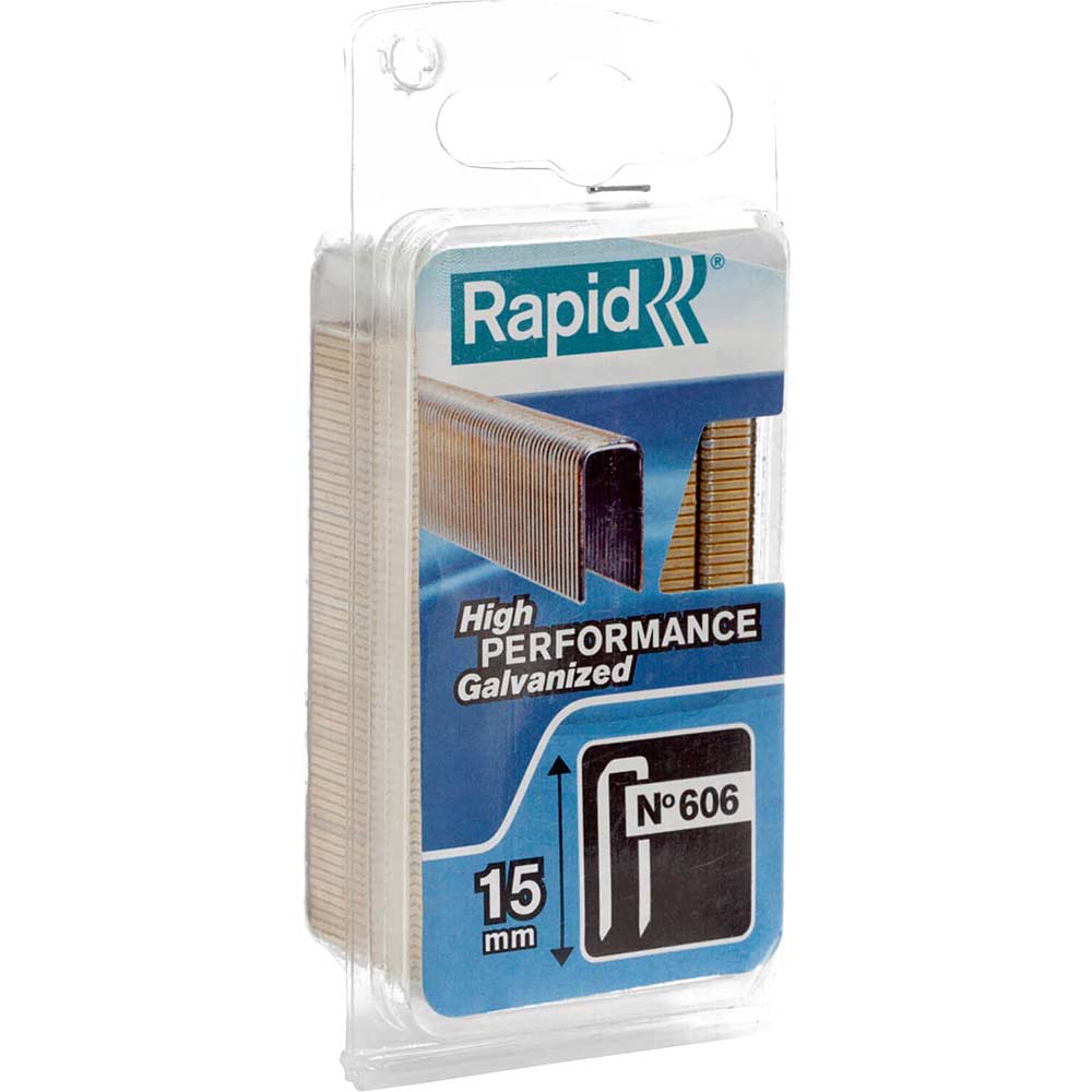 Rapid 606 / 15NB 15mm Staples Pack of 1200