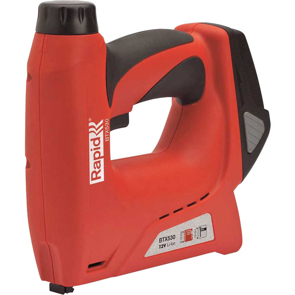 Image of Rapid BTX530 7.2v Cordless Staple Gun 6 - 14mm with Integral Lithium Ion Battery
