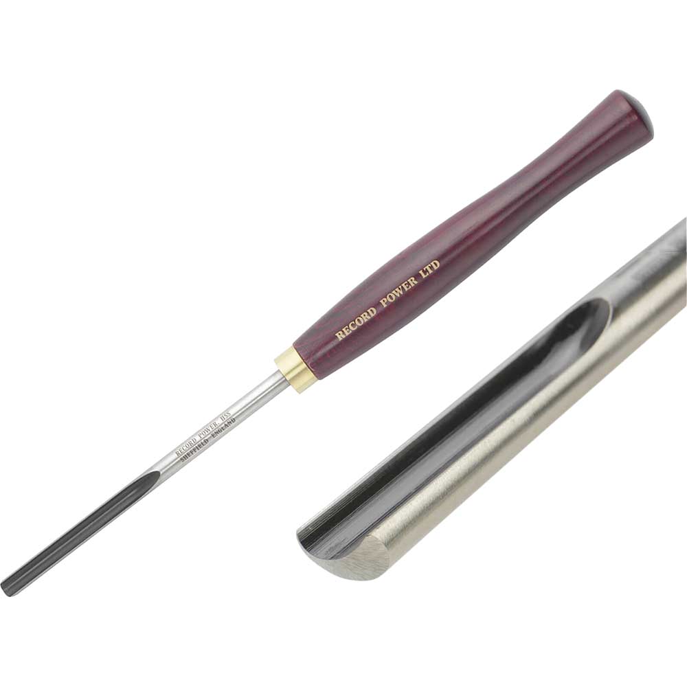 Image of Record Spindle Gouge with Short Handle 3/8&quot;