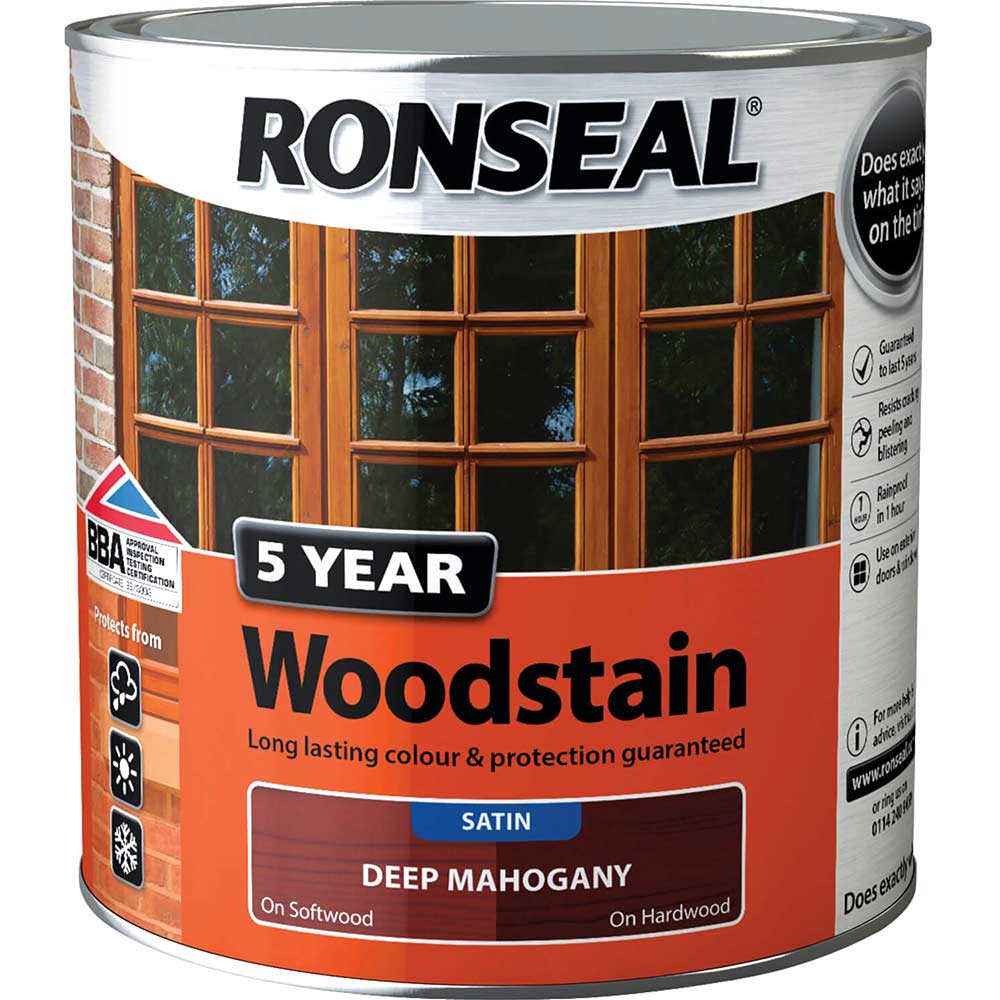 Ronseal 5 Year Woodstain Black Ebony 750ml