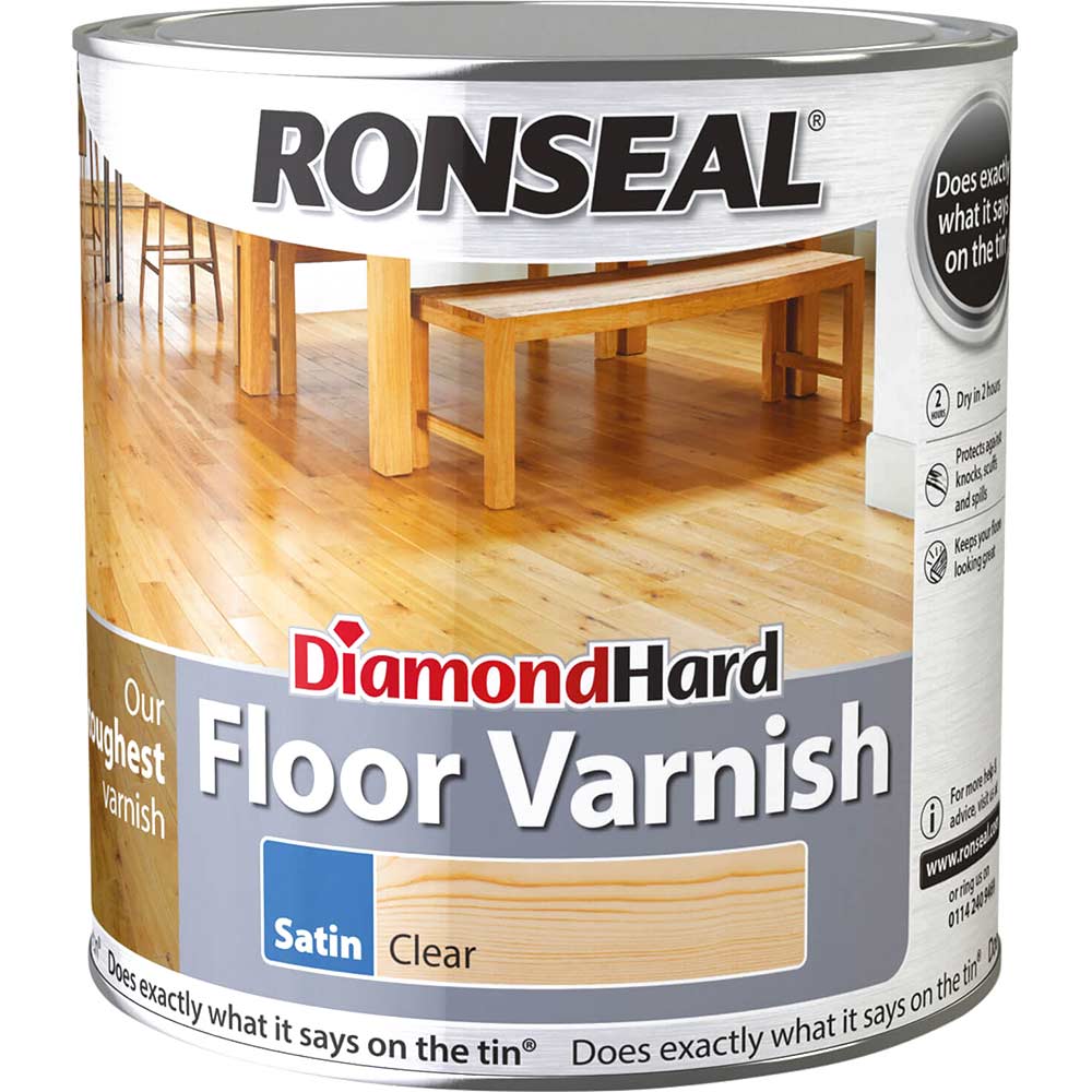 Ronseal Diamond Hard Floor Varnish Gloss 2.5 Litre