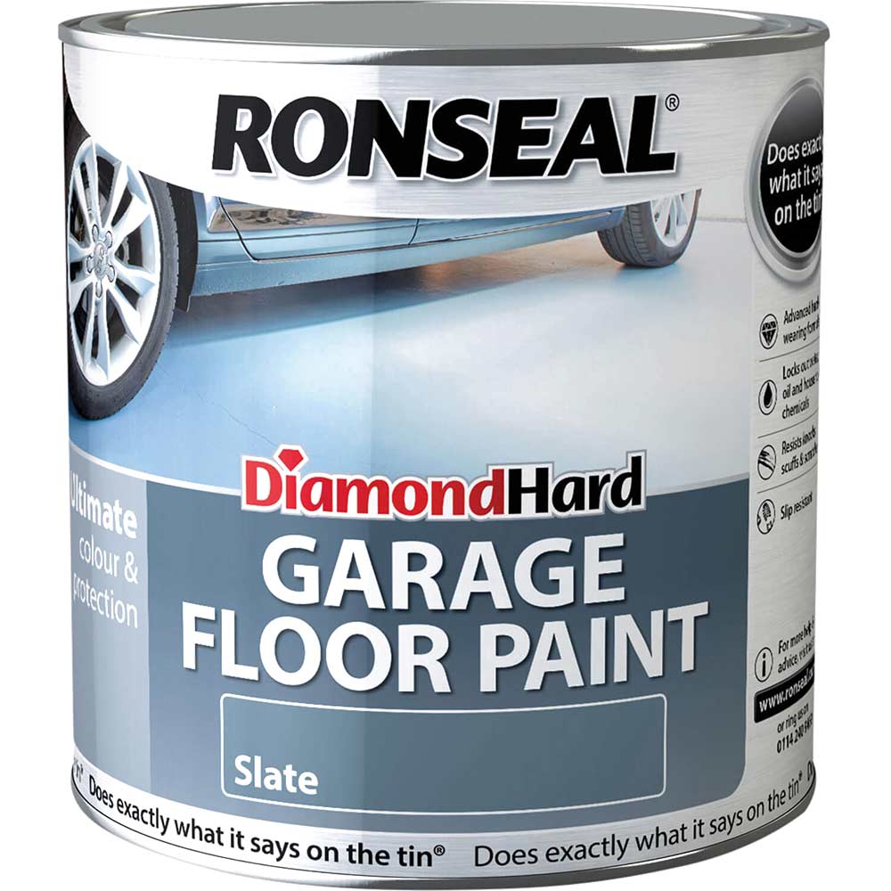 Ronseal Diamond Hard Garage Floor Paint Tile Red 2.5 Litre