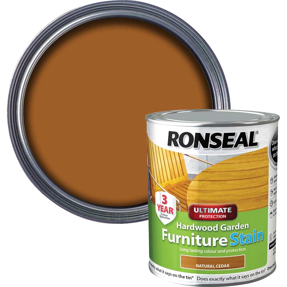 Ronseal Hardwood Furniture Stain Dark Oak 750ml