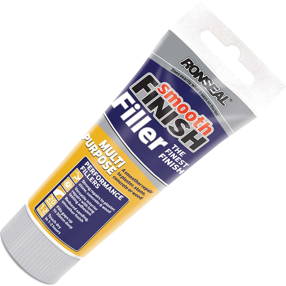Image of Ronseal Smooth Finish Multi Purpose Interior Wall Ready Mix Filler Tube 100g