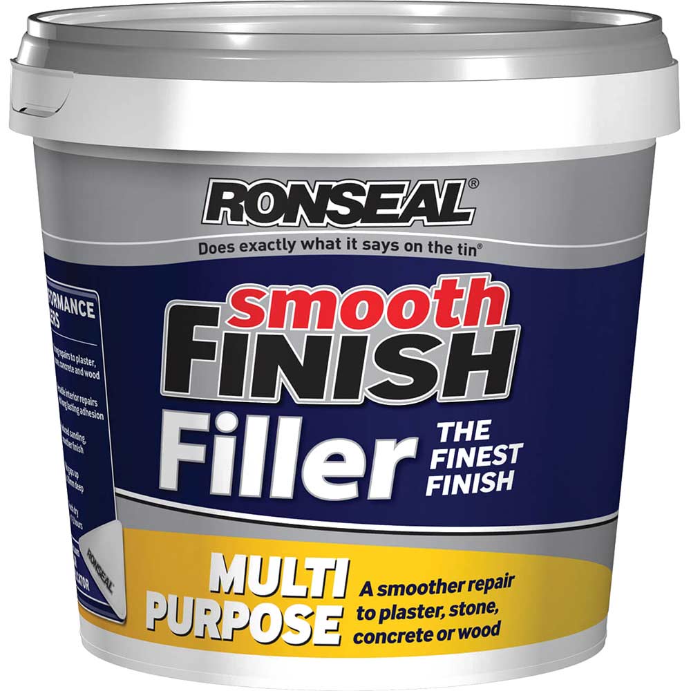 Image of Ronseal Smooth Finish Multi Purpose Interior Wall Ready Mix Filler Tube 2.2 kg