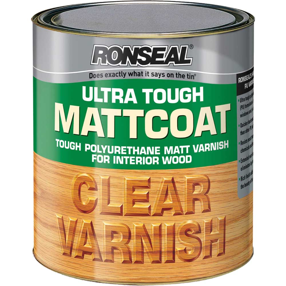 Ronseal Ultra Tough Internal Clear Mattcoat Varnish 250ml