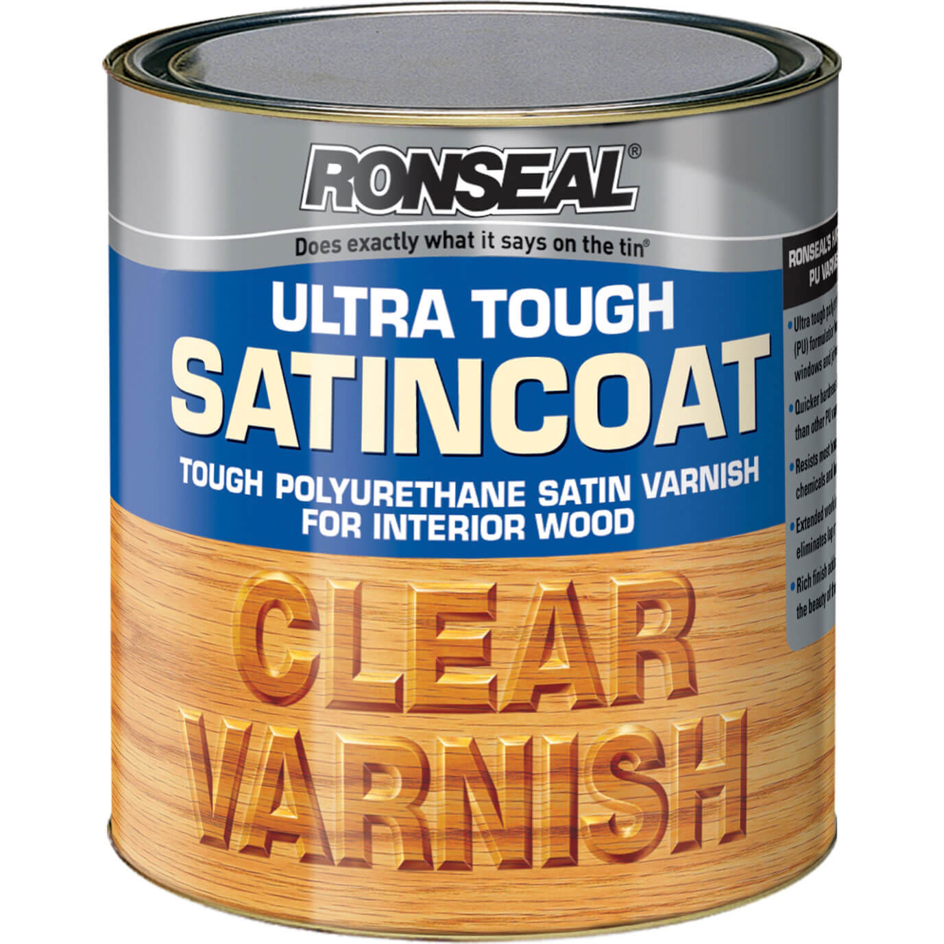 Ronseal Ultra Tough Internal Clear Satincoat Varnish 2.5 Litre