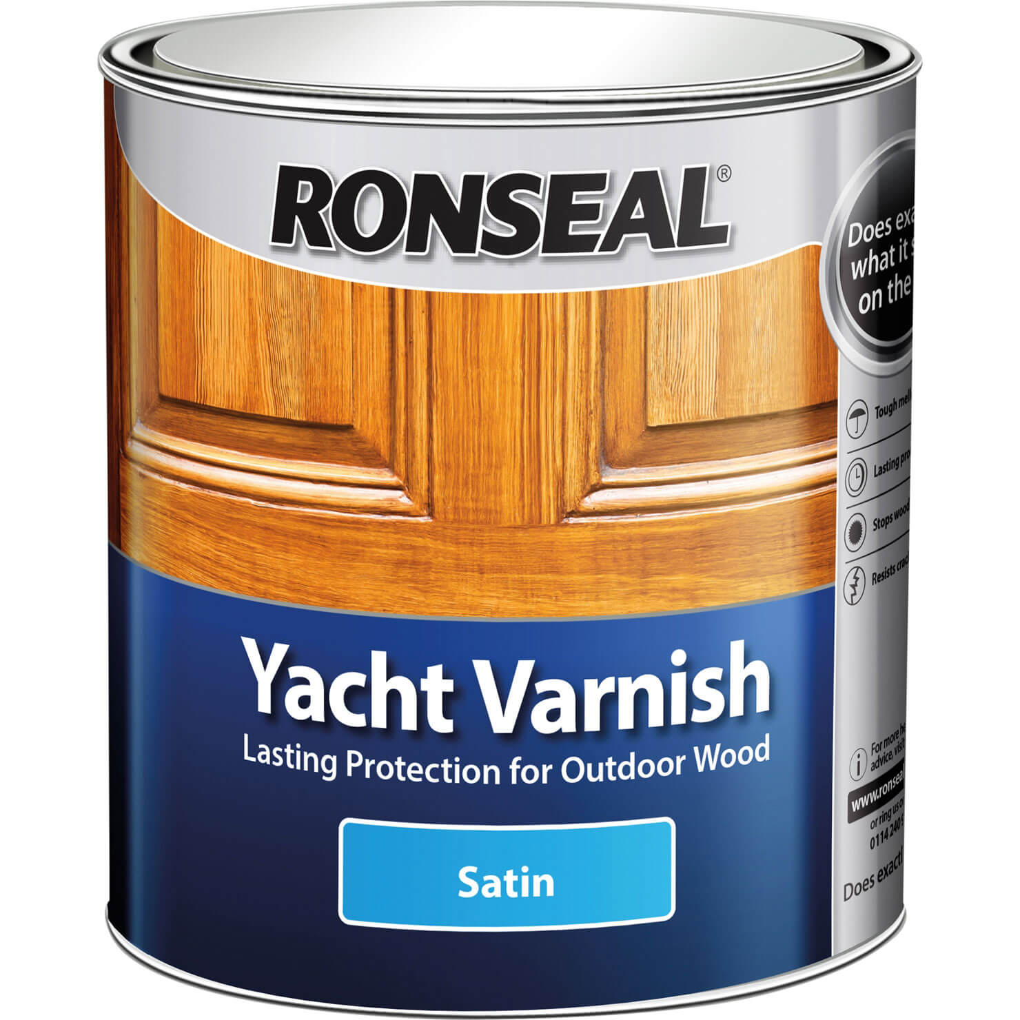Ronseal Exterior Yacht Varnish Satin 1 Litre