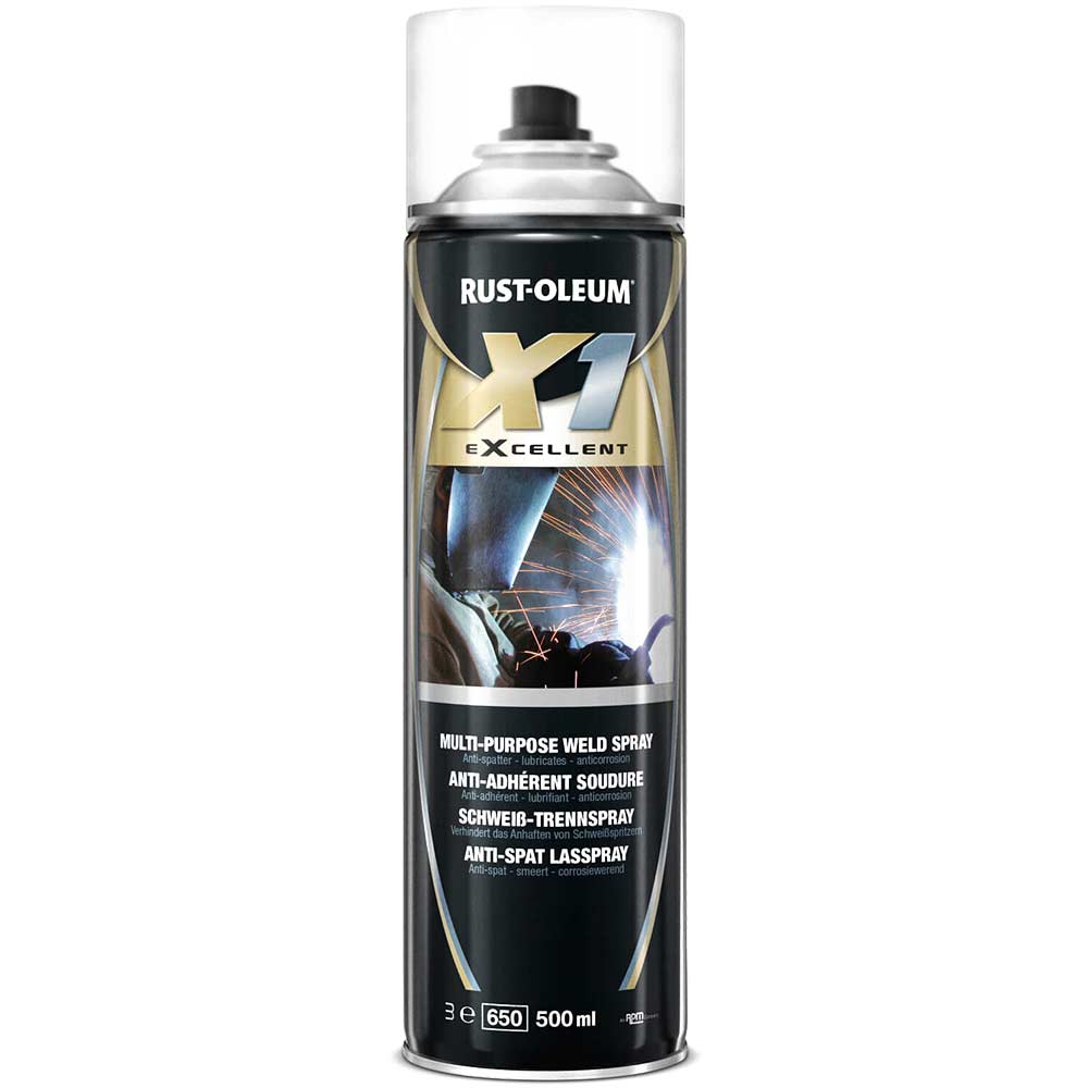 Image of Rust Oleum X1 eXcellent Multi-Purpose Weld Splatter Aerosol Spray 500ml