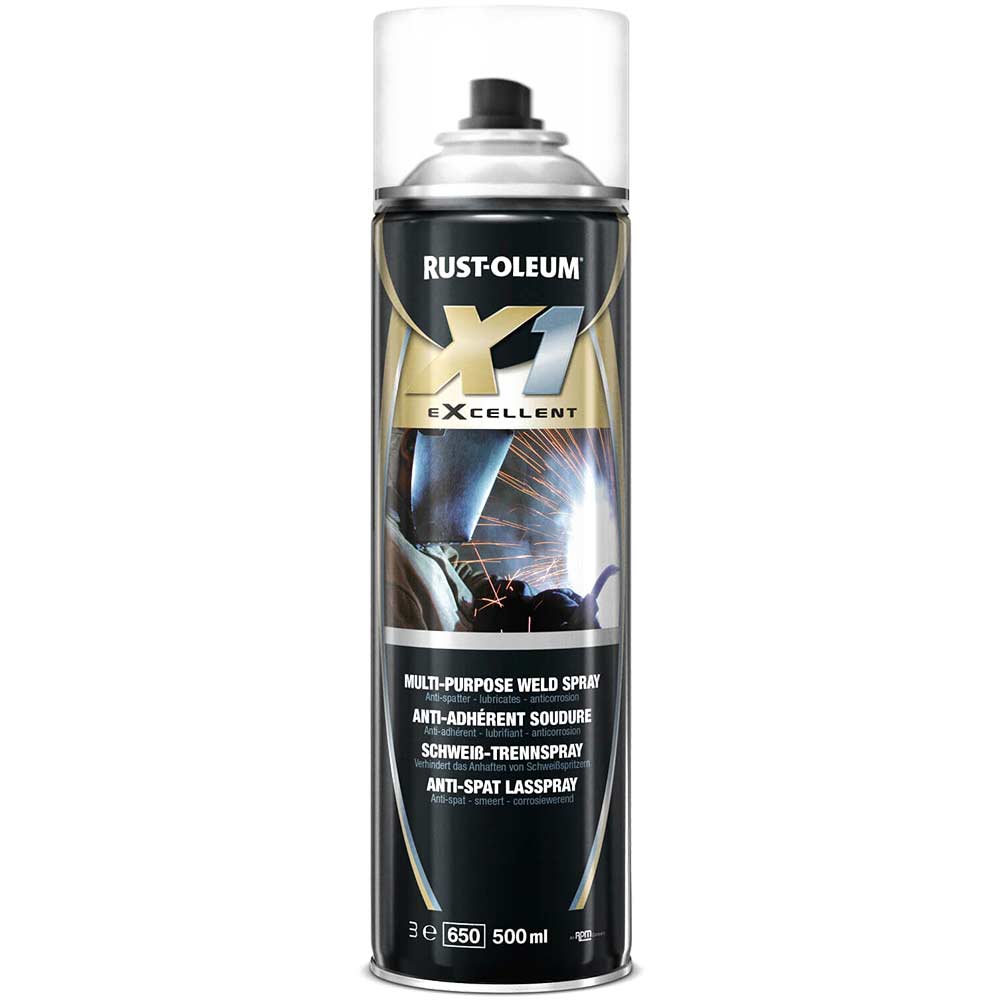 Rust Oleum X1 eXcellent Multi-Purpose Weld Splatter Aerosol Spray 500ml