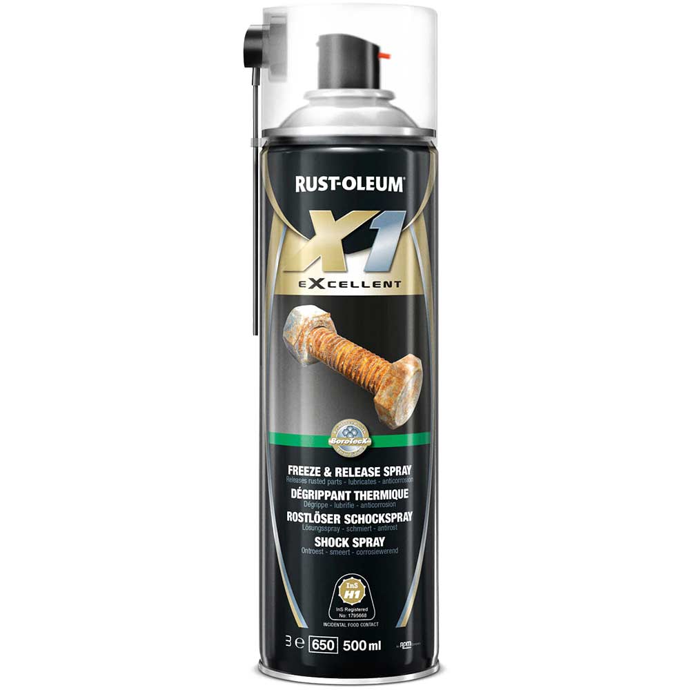 Image of Rust Oleum X1 eXcellent Freeze & Release Anti Seize Aerosol Spray 500ml