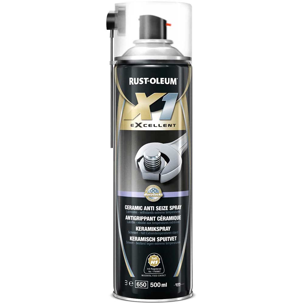 Image of Rust Oleum X1 eXcellent Ceramic Anti Seize Aerosol Spray 500ml