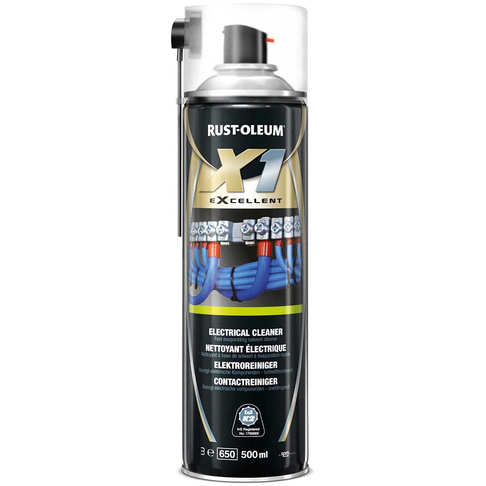 Image of Rust Oleum X1 eXcellent Electronics & Electrical Cleaner Aerosol Spray 500ml