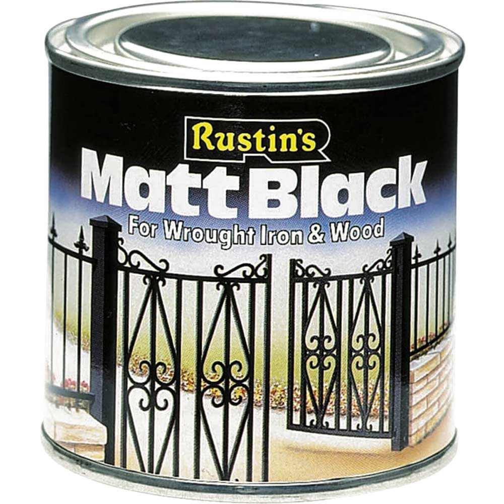 Rustins Matt Paint Black 1 Litre