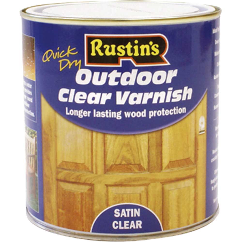 Rustins Exterior Varnish Satin 1 Litre