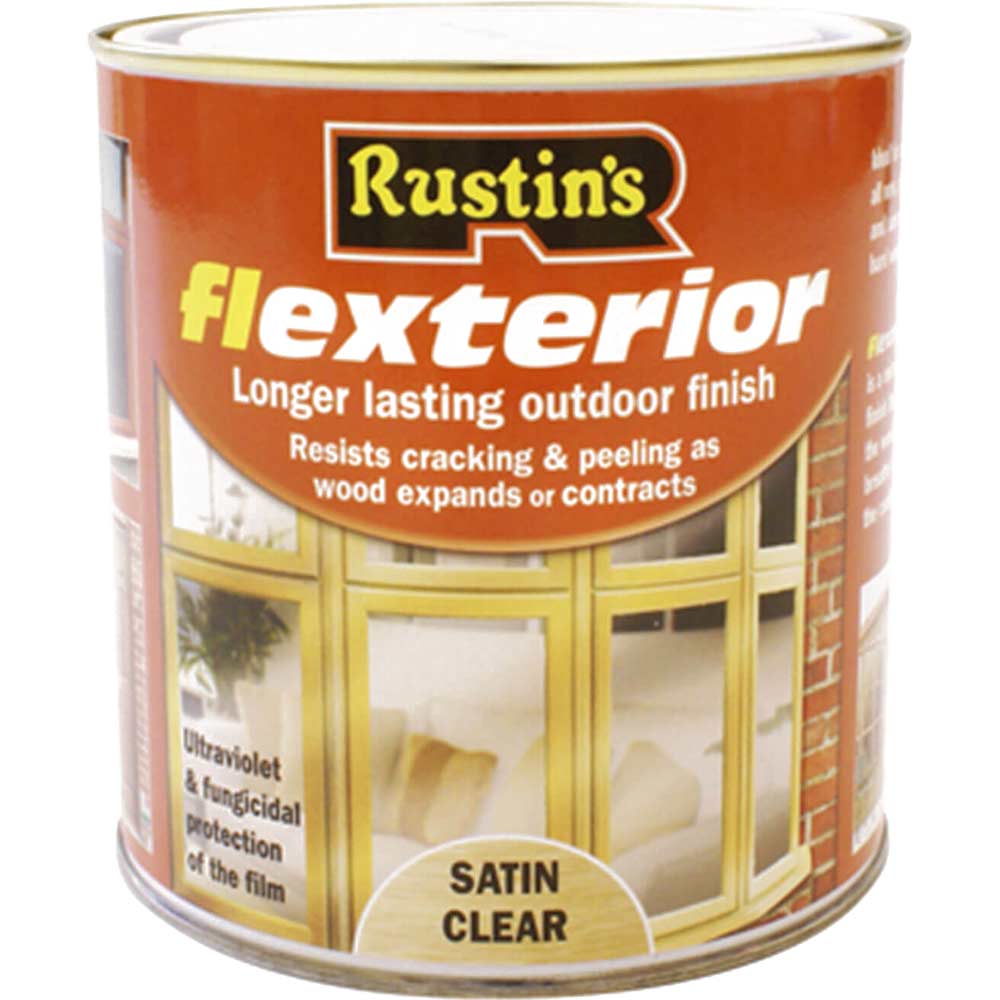 Image of Rustins Flexterior Varnish Clear 1 Litre