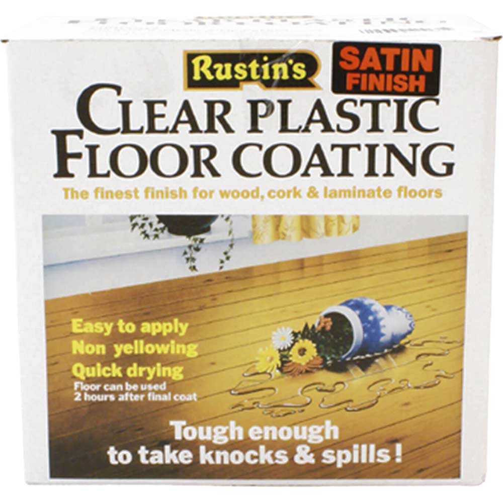 Image of Rustins Plastic Floor Coating Kit Gloss 4 Litre
