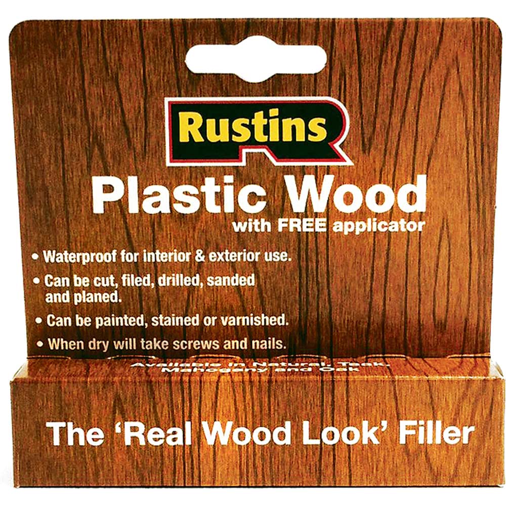 Image of Rustins Plastic Wood Tube Mahogany