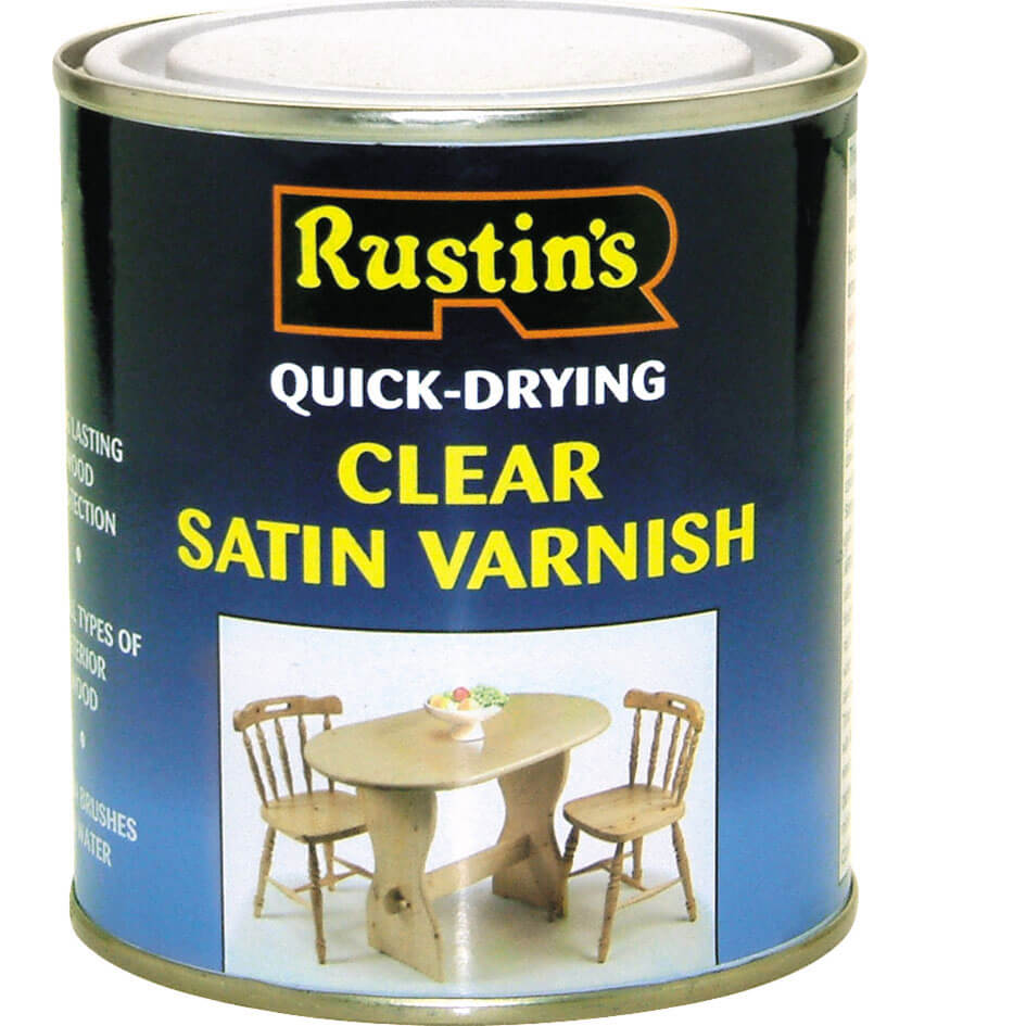 Rustins Quick Dry Clear Varnish Satin 1 Litre