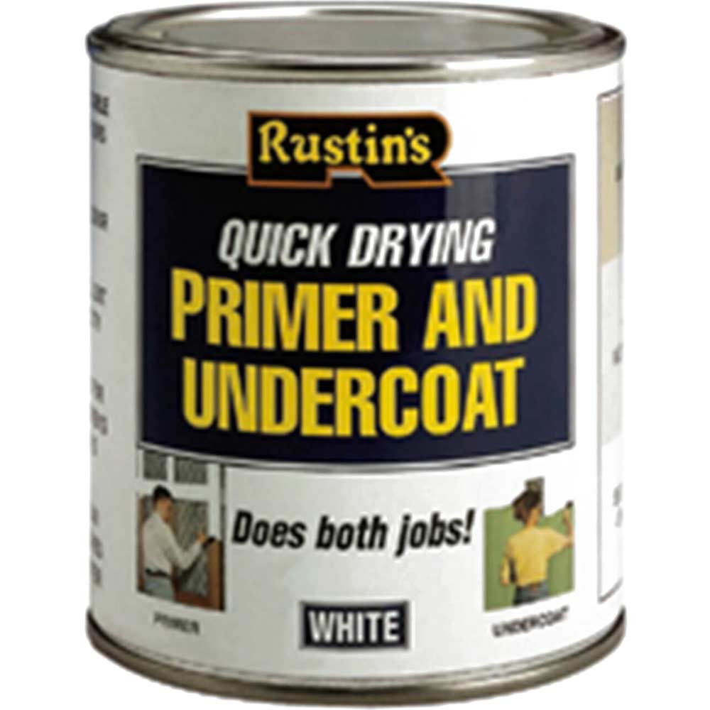 Image of Rustins Quick Dry Primer & Undercoat White 250ml