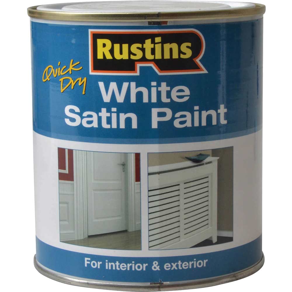 Rustins White Satin Paint 500ml