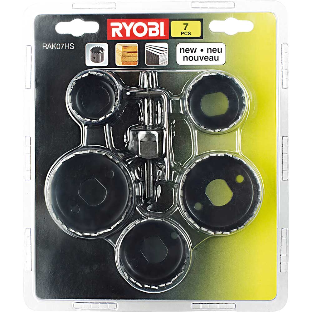 Image of Ryobi 7 Piece Hole Saw Set