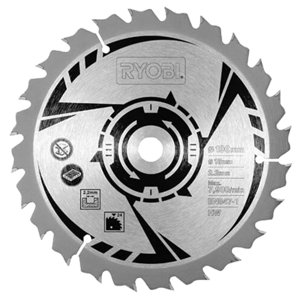 Image of Ryobi 190mm Circular Saw Blade for EWS1266HG, RWS1250-G, EWS1366HG & RWS14004-K Circular Saws
