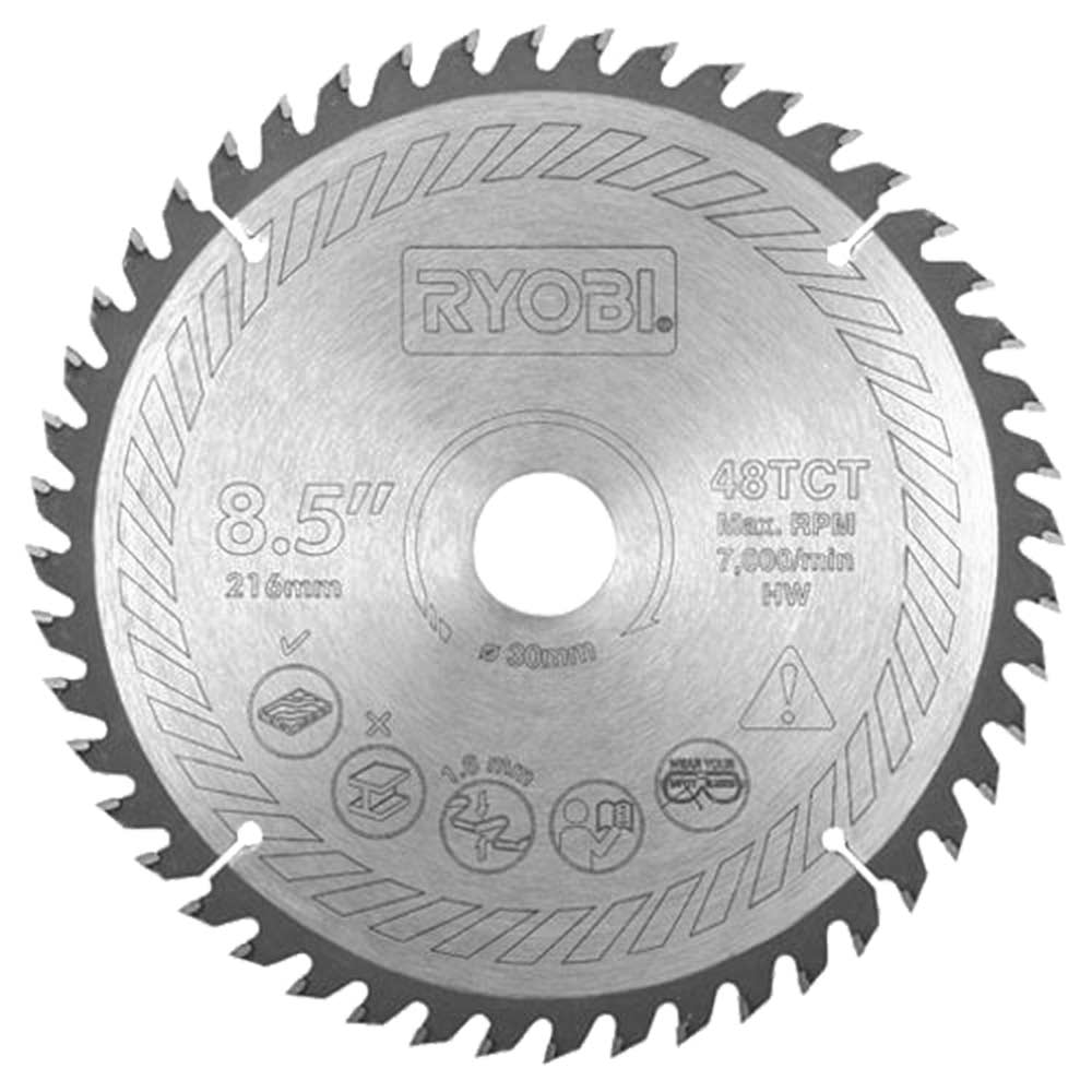 Ryobi TCT Mitre Saw Blade 216mm 48 Tooth