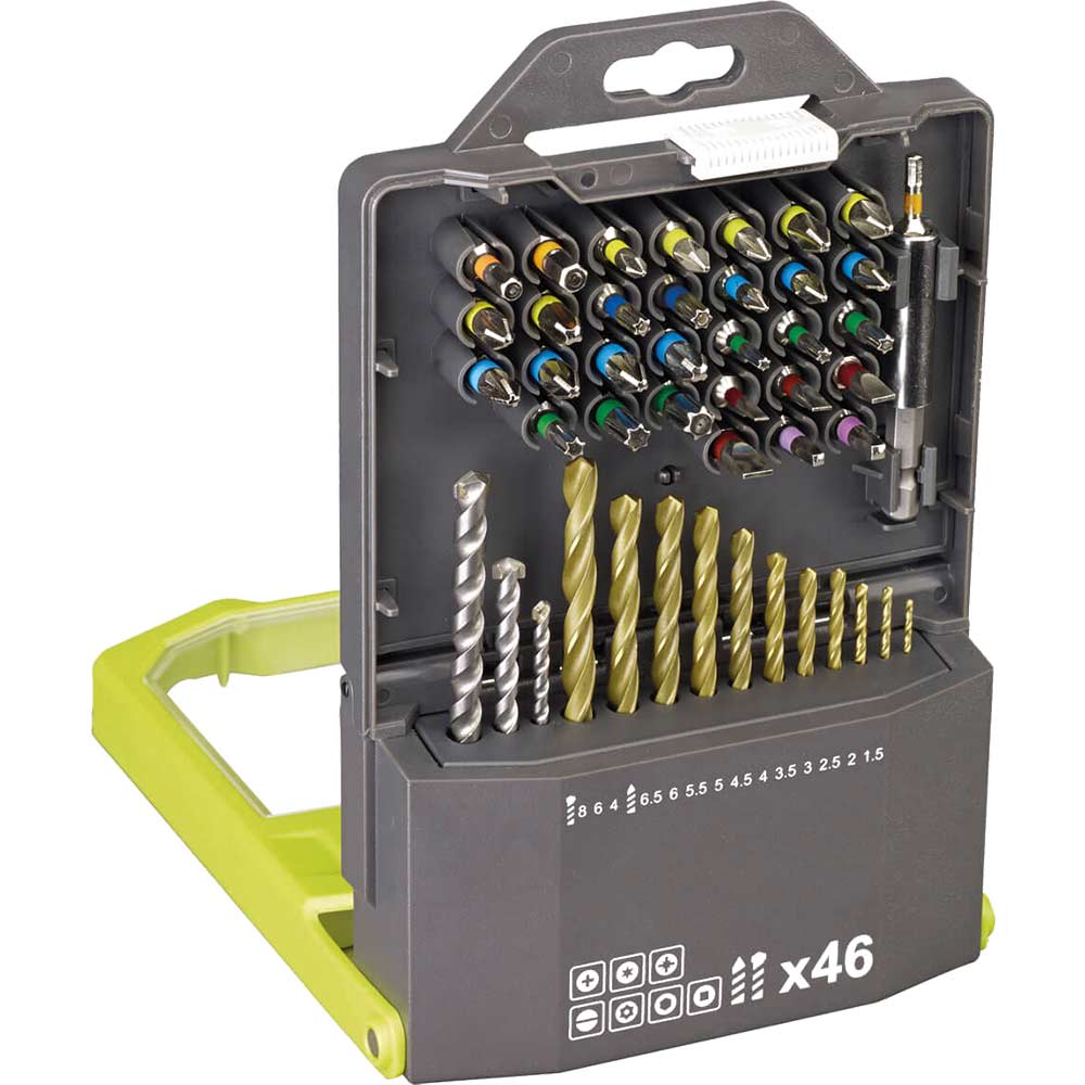 Image of Ryobi RAK46MIX 46 Piece Combination Drill & Screwdriver Bit Set