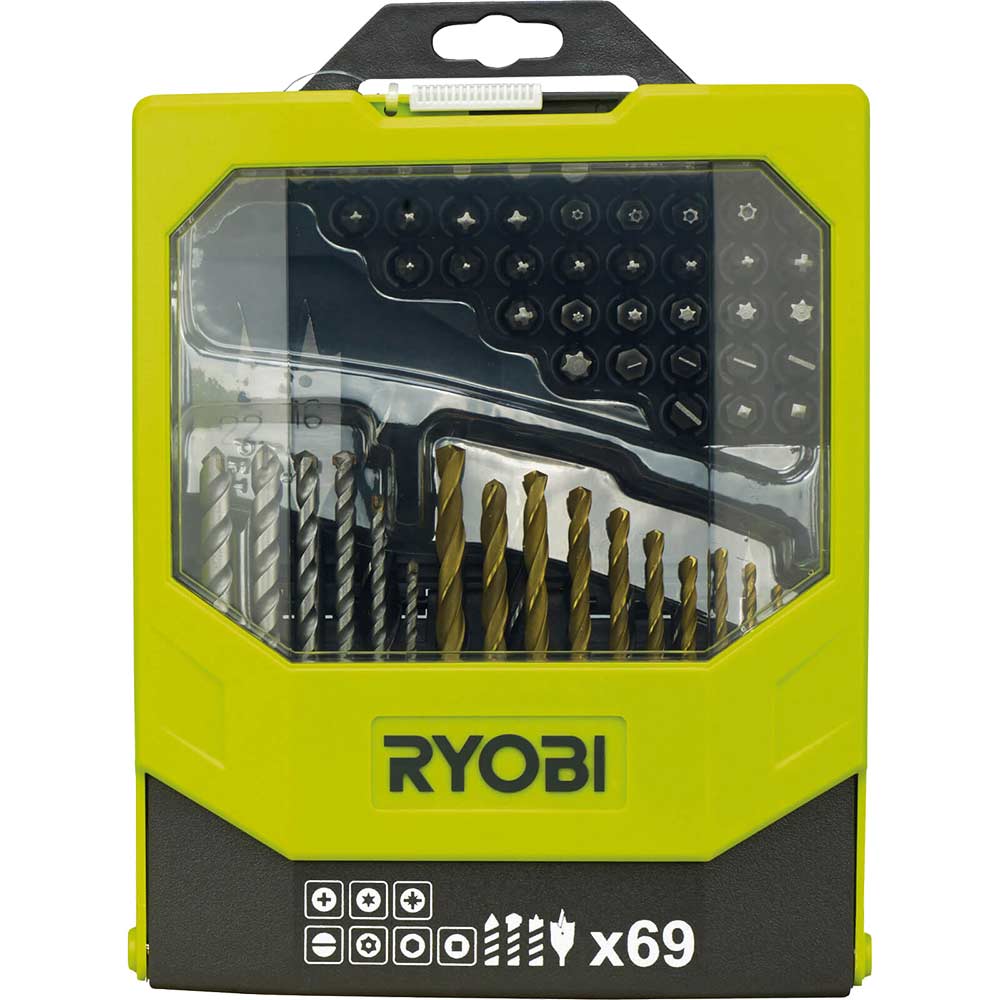 Image of Ryobi RAK69MIX 69 Piece Combination Drill & Screwdriver Bit Set