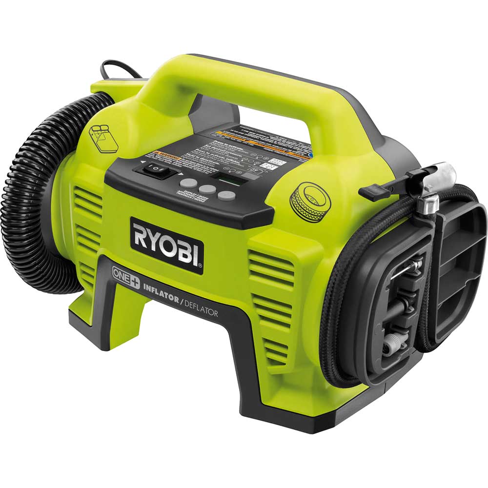 Ryobi R18I-0 ONE+ 18v Cordless Air Inflator without Battery or Charger - Requires ONE+ Battery/Charg