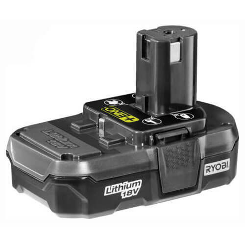 Ryobi RB18L13 18v Cordless Lithium Ion Slim Battery 1.3ah for ONE+ Compatible Tools