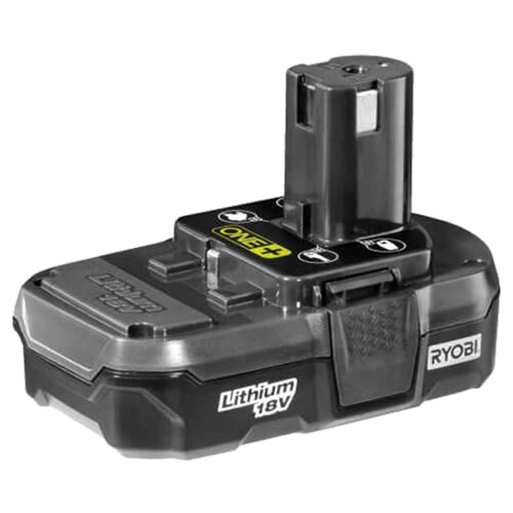 Image of Ryobi RB18L13 18v Cordless Lithium Ion Slim Battery 1.3ah for ONE+ Compatible Tools